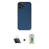 MARSİLYAN™- iPhone 12 Pro Kılıf Yadigar Klasik - Siyah Polymer Nano Ekran Koruyucu + Kamera Lens Koruma Cam - SF