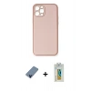 MARSİLYAN™- iPhone 12 Pro Kılıf Yadigar Klasik - Siyah Polymer Nano Ekran Koruyucu + Metal Kamera Lens Koruma Cam - MI