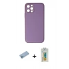 MARSİLYAN™- iPhone 12 Pro Kılıf Yadigar Klasik - Siyah Polymer Nano Ekran Koruyucu + Shine Kamera Lens Koruma Cam - MI