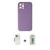 MARSİLYAN™- iPhone 12 Pro Kılıf Yadigar Klasik - Siyah Polymer Nano Ekran Koruyucu + Shine Kamera Lens - MI