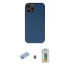 MARSİLYAN™- iPhone 12 Pro Kılıf Yadigar Klasik - Siyah Polymer Nano Ekran Koruyucu + Shine Kamera Lens Koruma Cam - MI