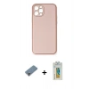 MARSİLYAN™- iPhone 12 Pro Kılıf Yadigar Klasik - Siyah Polymer Nano Ekran Koruyucu + Metal Kamera Lens Koruma Cam - MR