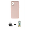 MARSİLYAN™- iPhone 12 Pro Kılıf Yadigar Klasik - Siyah Polymer Nano Ekran Koruyucu + Şeffaf Kamera Lens Koruma Cam