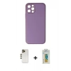 MARSİLYAN™- iPhone 12 Pro Kılıf Yadigar Klasik - Siyah Polymer Nano Ekran Koruyucu + Shine Kamera Lens - GD