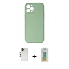 MARSİLYAN™- iPhone 12 Pro Kılıf Yadigar Klasik - Siyah Polymer Nano Ekran Koruyucu + Shine Kamera Lens - GS