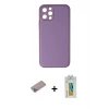 MARSİLYAN™- iPhone 12 Pro Kılıf Yadigar Klasik - Siyah Polymer Nano Ekran Koruyucu + Shine Kamera Lens Koruma Cam - SABE