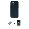 MARSİLYAN™- iPhone 12 Pro Kılıf Yadigar Yansıma Serisi - Şeffaf 360 Full Body Arka Koruyucu + Shine Kamera Lens Koruma Cam - GI