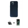 MARSİLYAN™- iPhone 12 Pro Kılıf Yadigar Yansıma Serisi - Şeffaf 360 Full Body Arka Koruyucu + Kamera Lens Koruma Cam - SF