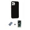 MARSİLYAN™- iPhone 12 Pro Kılıf Yadigar Yansıma Serisi - Şeffaf 360 Full Body Arka Koruyucu + Metal Kamera Lens Koruma Cam - MI