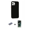 MARSİLYAN™- iPhone 12 Pro Kılıf Yadigar Yansıma Serisi - Şeffaf 360 Full Body Arka Koruyucu + Renkli Kamera Lens Koruma Cam - PE