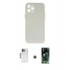 MARSİLYAN™- iPhone 12 Pro Kılıf Yadigar Yansıma Serisi - Şeffaf 360 Full Body Arka Koruyucu + Shine Kamera Lens - MI