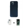 MARSİLYAN™- iPhone 12 Pro Kılıf Yadigar Yansıma Serisi - Şeffaf 360 Full Body Arka Koruyucu + Shine Kamera Lens - MI