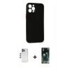 MARSİLYAN™- iPhone 12 Pro Kılıf Yadigar Yansıma Serisi - Şeffaf 360 Full Body Arka Koruyucu + Shine Kamera Lens - MI