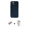 MARSİLYAN™- iPhone 12 Pro Kılıf Yadigar Yansıma Serisi - Şeffaf Uv Polymer Nano Ekran Koruyucu + Shine Kamera Lens Koruma Cam - SABE