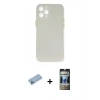 MARSİLYAN™- iPhone 12 Pro Kılıf Yadigar Yansıma Serisi - Siyah 34D Hayalet Izgaralı Cam + Shine Kamera Lens Koruma Cam - MI