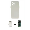 MARSİLYAN™- iPhone 12 Pro Kılıf Yadigar Yansıma Serisi - Siyah 360 Mat Full Body Arka Koruyucu + Shine Kamera Lens - GD