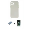 MARSİLYAN™- iPhone 12 Pro Kılıf Yadigar Yansıma Serisi - Siyah 360 Mat Full Body Arka Koruyucu + Shine Kamera Lens Koruma Cam - GS