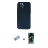 MARSİLYAN™- iPhone 12 Pro Kılıf Yadigar Yansıma Serisi - Siyah 360 Mat Full Body Arka Koruyucu + Shine Kamera Lens Koruma Cam - MI