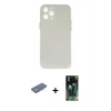MARSİLYAN™- iPhone 12 Pro Kılıf Yadigar Yansıma Serisi - Siyah 360 Mat Full Body Arka Koruyucu + Renkli Kamera Lens Koruma Cam - YL