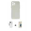 MARSİLYAN™- iPhone 12 Pro Kılıf Yadigar Yansıma Serisi - Siyah 6D Mat Seramik Hayalet Nano Ekran Koruyucu + Shine Kamera Lens - GS