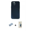 MARSİLYAN™- iPhone 12 Pro Kılıf Yadigar Yansıma Serisi - Siyah 6D Mat Seramik Hayalet Nano Ekran Koruyucu + Shine Kamera Lens Koruma Cam - MI