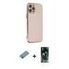 MARSİLYAN™- iPhone 12 Pro Kılıf Yankı Serisi - Şeffaf 360 Full Body Arka Koruyucu + Shine Kamera Lens Koruma Cam - GI