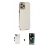 MARSİLYAN™- iPhone 12 Pro Kılıf Yankı Serisi - Siyah 360 Mat Full Body Arka Koruyucu + Shine Kamera Lens - GD