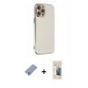 MARSİLYAN™- iPhone 12 Pro Kılıf Yankı Serisi - Siyah 6D Mat Seramik Hayalet Nano Ekran Koruyucu + Metal Kamera Lens Koruma Cam - KUYL