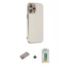 MARSİLYAN™- iPhone 12 Pro Kılıf Yankı Serisi - Siyah Polymer Nano Ekran Koruyucu + Shine Kamera Lens Koruma Cam - SABE