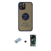 MARSİLYAN™- iPhone 12 Pro Kılıf Yörünge Çizgi - Şeffaf 360 Full Body Arka Koruyucu + Shine Kamera Lens Koruma Cam - MI