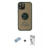 MARSİLYAN™- iPhone 12 Pro Kılıf Yörünge Çizgi - Şeffaf Uv Polymer Nano Ekran Koruyucu + Shine Kamera Lens Koruma Cam - MI