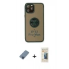 MARSİLYAN™- iPhone 12 Pro Kılıf Yörünge Çizgi - Siyah 6D Mat Seramik Hayalet Nano Ekran Koruyucu + Metal Kamera Lens Koruma Cam - MI