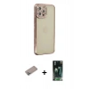 MARSİLYAN™- iPhone 12 Pro Kılıf Yörünge Koleksiyonu - Şeffaf 360 Full Body Arka Koruyucu + Shine Kamera Lens Koruma Cam - SABE