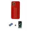 MARSİLYAN™- iPhone 12 Pro Kılıf Yörünge Yansıma - Şeffaf 360 Full Body Arka Koruyucu + Shine Kamera Lens Koruma Cam - GD