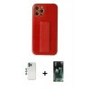 MARSİLYAN™- iPhone 12 Pro Kılıf Yörünge Yansıma - Şeffaf 360 Full Body Arka Koruyucu + Shine Kamera Lens - MI