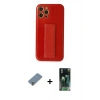 MARSİLYAN™- iPhone 12 Pro Kılıf Yörünge Yansıma - Şeffaf 360 Full Body Arka Koruyucu + Metal Kamera Lens Koruma Cam - GS