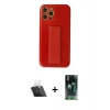 MARSİLYAN™- iPhone 12 Pro Kılıf Yörünge Yansıma - Şeffaf 360 Full Body Arka Koruyucu + Kamera Lens Koruma Cam - SF