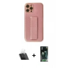 MARSİLYAN™- iPhone 12 Pro Kılıf Yörünge Yansıma - Şeffaf 360 Full Body Arka Koruyucu + Kamera Lens Koruma Cam - SF