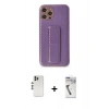 MARSİLYAN™- iPhone 12 Pro Kılıf Yörünge Yansıma - Şeffaf Uv Polymer Nano Ekran Koruyucu + Shine Kamera Lens - GS