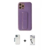 MARSİLYAN™- iPhone 12 Pro Kılıf Yörünge Yansıma - Şeffaf Uv Polymer Nano Ekran Koruyucu + Shine Kamera Lens - MI