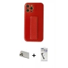 MARSİLYAN™- iPhone 12 Pro Kılıf Yörünge Yansıma - Şeffaf Uv Polymer Nano Ekran Koruyucu + Rainbow Kamera Lens Koruma Cam - GD