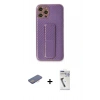 MARSİLYAN™- iPhone 12 Pro Kılıf Yörünge Yansıma - Şeffaf Uv Polymer Nano Ekran Koruyucu + Renkli Kamera Lens Koruma Cam - PE