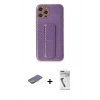 MARSİLYAN™- iPhone 12 Pro Kılıf Yörünge Yansıma - Şeffaf Uv Polymer Nano Ekran Koruyucu + Renkli Kamera Lens Koruma Cam - SI