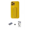 MARSİLYAN™- iPhone 12 Pro Kılıf Yörünge Yansıma - Şeffaf Uv Polymer Nano Ekran Koruyucu + Renkli Kamera Lens Koruma Cam - SI