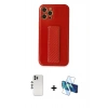 MARSİLYAN™- iPhone 12 Pro Kılıf Yörünge Yansıma - Siyah 3D Antistatik Seramik Nano Ekran Koruyucu + Shine Kamera Lens - GS