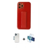 MARSİLYAN™- iPhone 12 Pro Kılıf Yörünge Yansıma - Siyah 3D Antistatik Seramik Nano Ekran Koruyucu + Shine Kamera Lens - MI