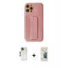 MARSİLYAN™- iPhone 12 Pro Kılıf Yörünge Yansıma - Siyah 6D Mat Seramik Hayalet Nano Ekran Koruyucu + Shine Kamera Lens - GD