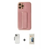 MARSİLYAN™- iPhone 12 Pro Kılıf Yörünge Yansıma - Siyah 6D Mat Seramik Hayalet Nano Ekran Koruyucu + Shine Kamera Lens - GS