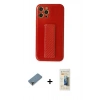 MARSİLYAN™- iPhone 12 Pro Kılıf Yörünge Yansıma - Siyah 6D Mat Seramik Hayalet Nano Ekran Koruyucu + Metal Kamera Lens Koruma Cam - MR