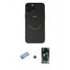 MARSİLYAN™- iPhone 12 Pro Kılıf Zirve Klasik Prime - Şeffaf 360 Full Body Arka Koruyucu + Shine Kamera Lens Koruma Cam - MI